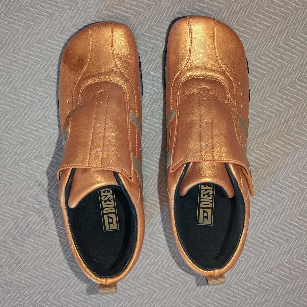 Gold Diesel Sneakers Kortnay Size 9